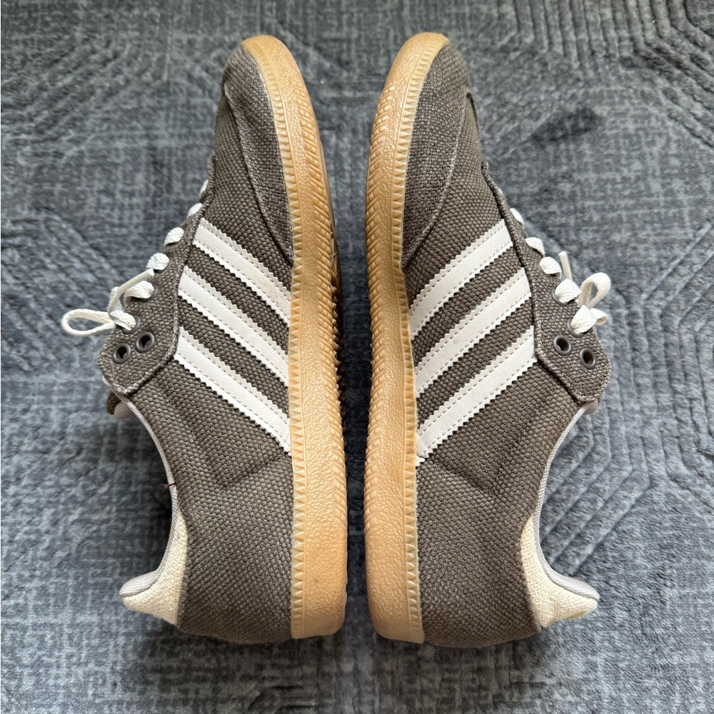 Adidas Samba hemp sneaker men’s 8 brown gum sole good condition - Picture 6 of 8